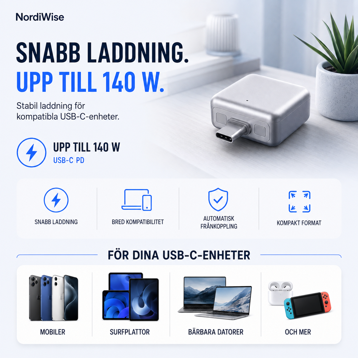NordiWise Laddvakt – Ladda smartare, sov lugnare