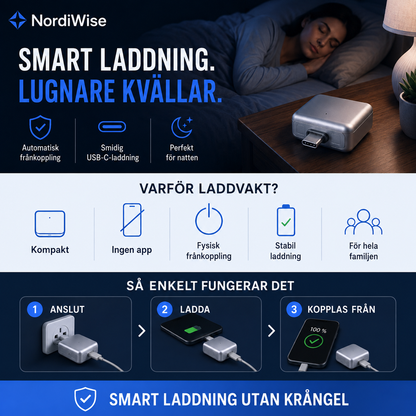 NordiWise Laddvakt – Ladda smartare, sov lugnare
