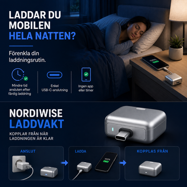 NordiWise Laddvakt – Ladda smartare, sov lugnare